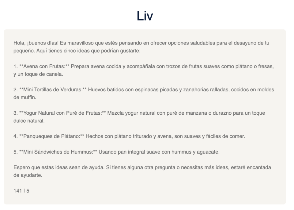 hoy le pregunté a Liv que puedo darle a mi hijo en la lonchera, no tengo idea de lo que es el Hummus pero lo intentaré#Liv