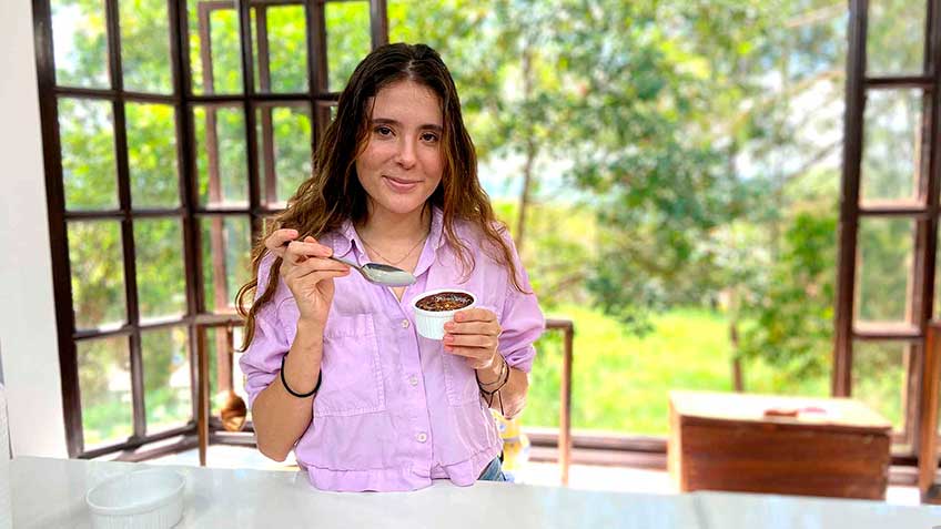 Deliciosa receta de helado de banano y chocolate en Tatiana en Casa