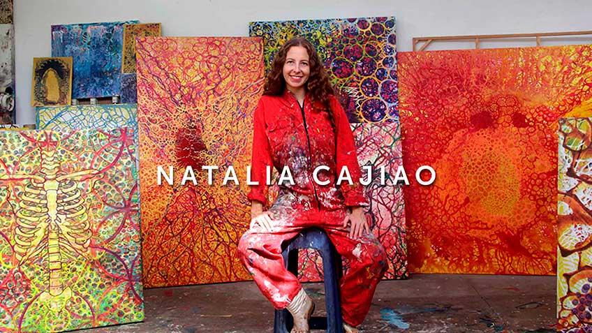 Natalia Cajiao, obra de arte, pintura, cuadro, exposición, maestra, profesora de arte, Artista